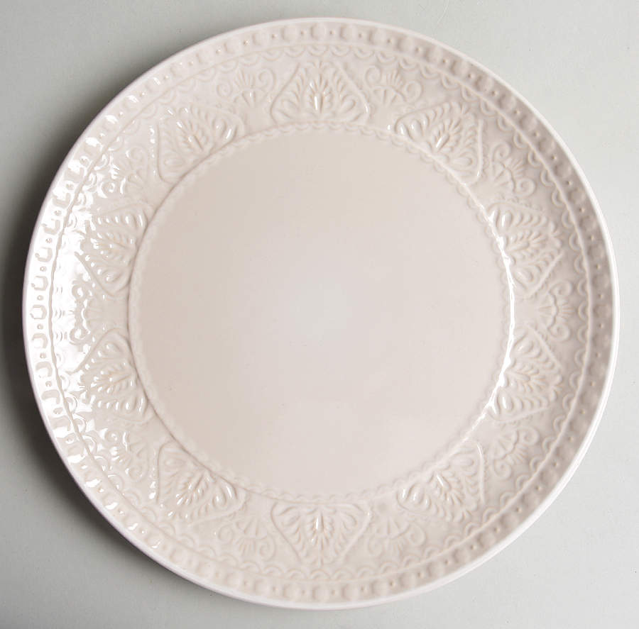 Milanto Cream Dinner Plate by Gibson Designs-1