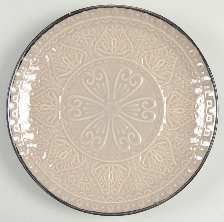 Milanto Grey Salad/Dessert Plate by Gibson Designs-1