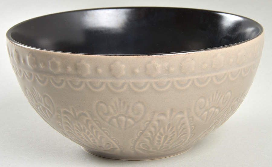 Milanto Grey Soup/Cereal Bowl by Gibson Designs-1