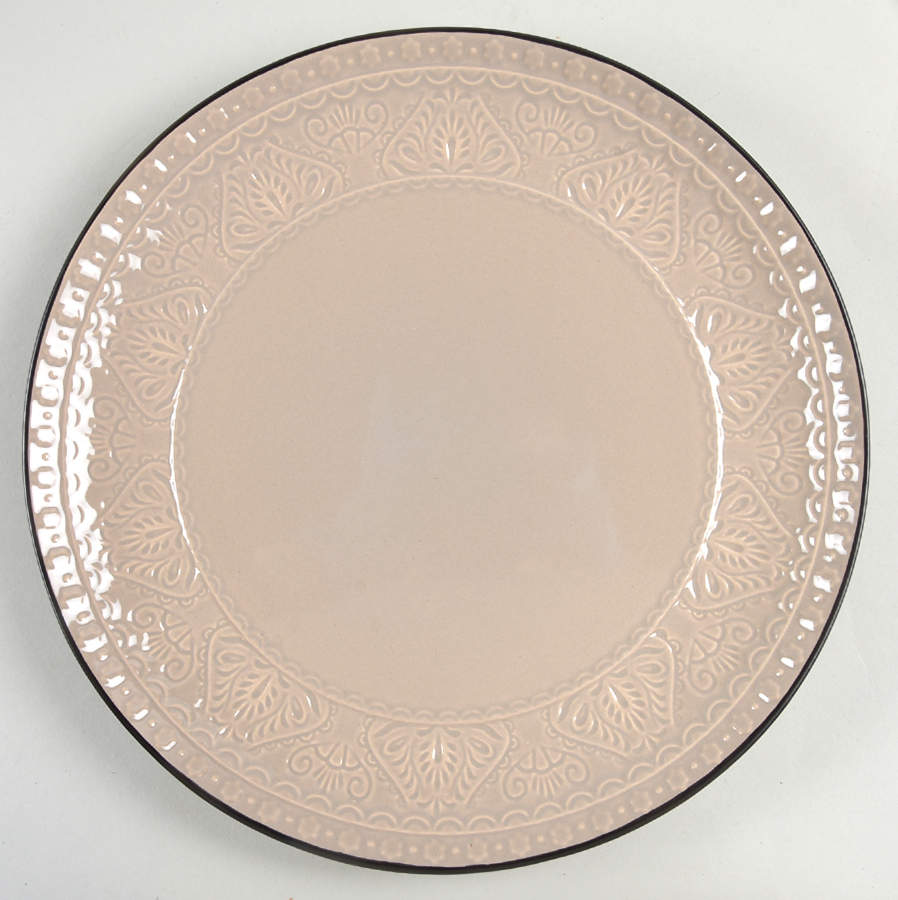 Milanto Grey Dinner Plate by Gibson Designs-1