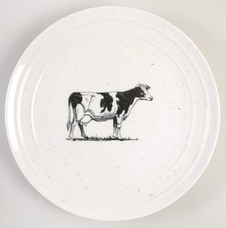 Black Speckle Farm Dinner Plate by Grace's Teaware-1