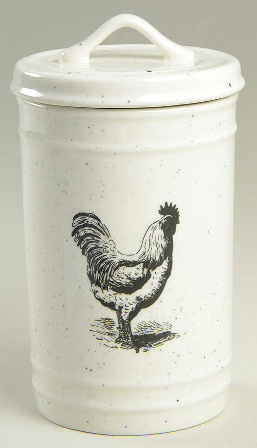 Black Speckle Farm Large Canister & Lid by Grace's Teaware-1