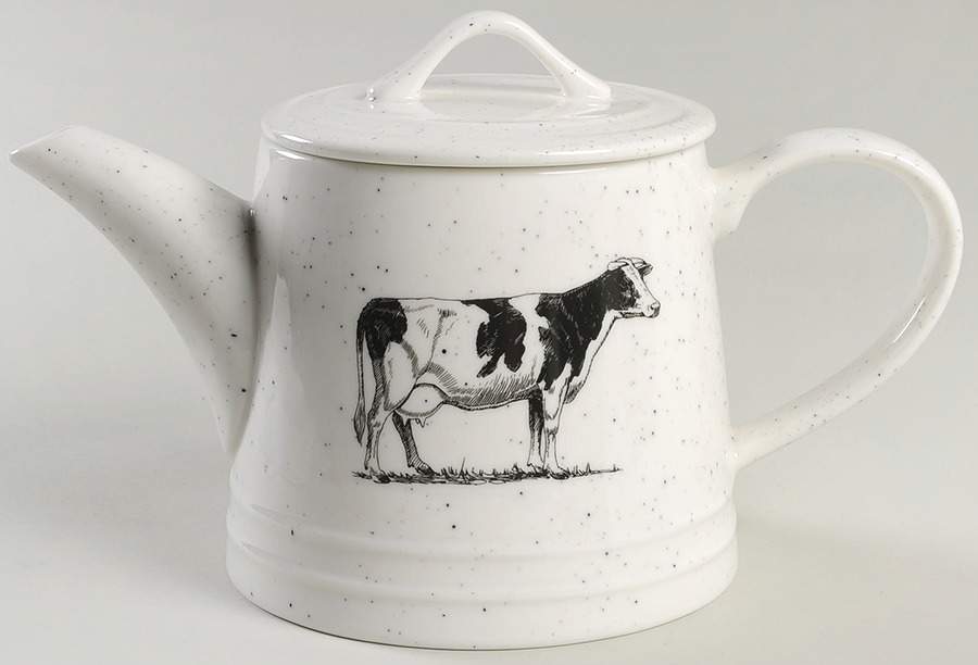 Black Speckle Farm Teapot & Lid by Grace's Teaware-1