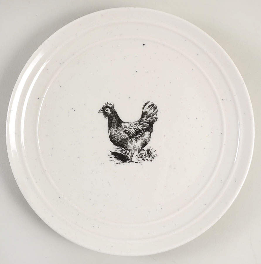 Black Speckle Farm Dinner Plate by Grace's Teaware-1