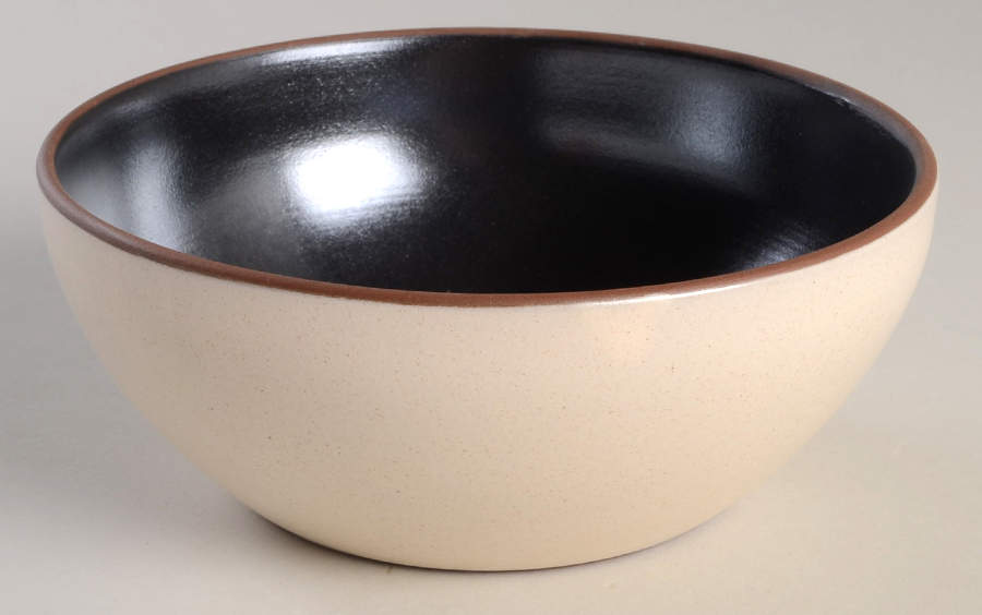 Contempo Classic Black Soup/Cereal Bowl by Gibson Designs-1