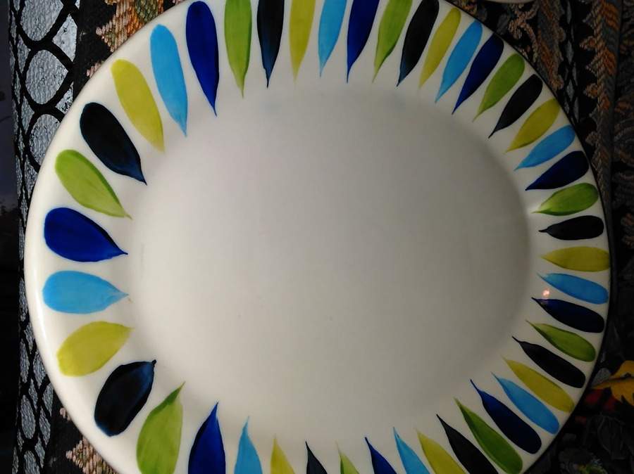 GAP28 14" Oval Serving Platter by Gail Pittman-1