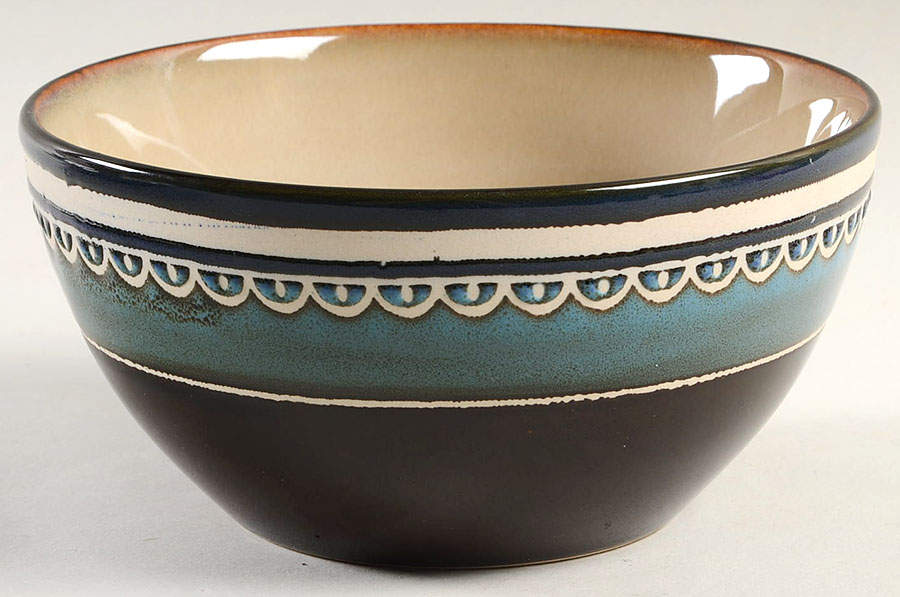 Amberdale Teal Soup/Cereal Bowl by Gibson Designs-1