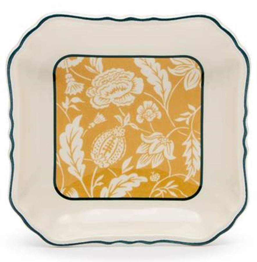 Dominote 5" Square Tray by Faiencerie De Gien-1