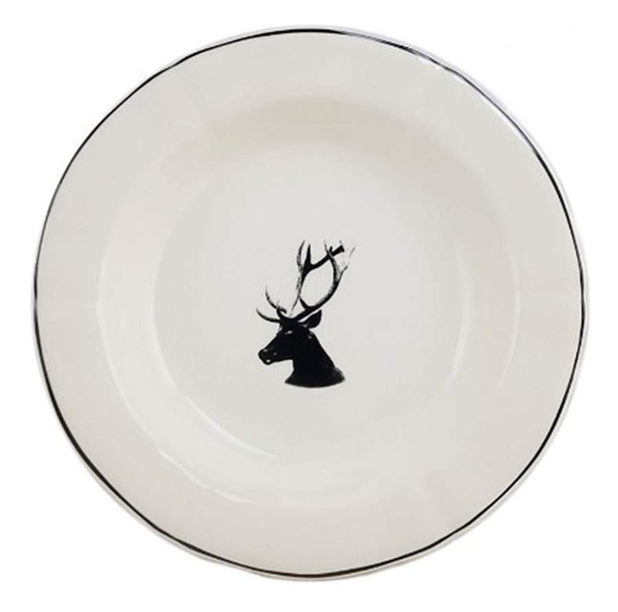 Chambord Rim Soup Bowl by Faiencerie De Gien-1