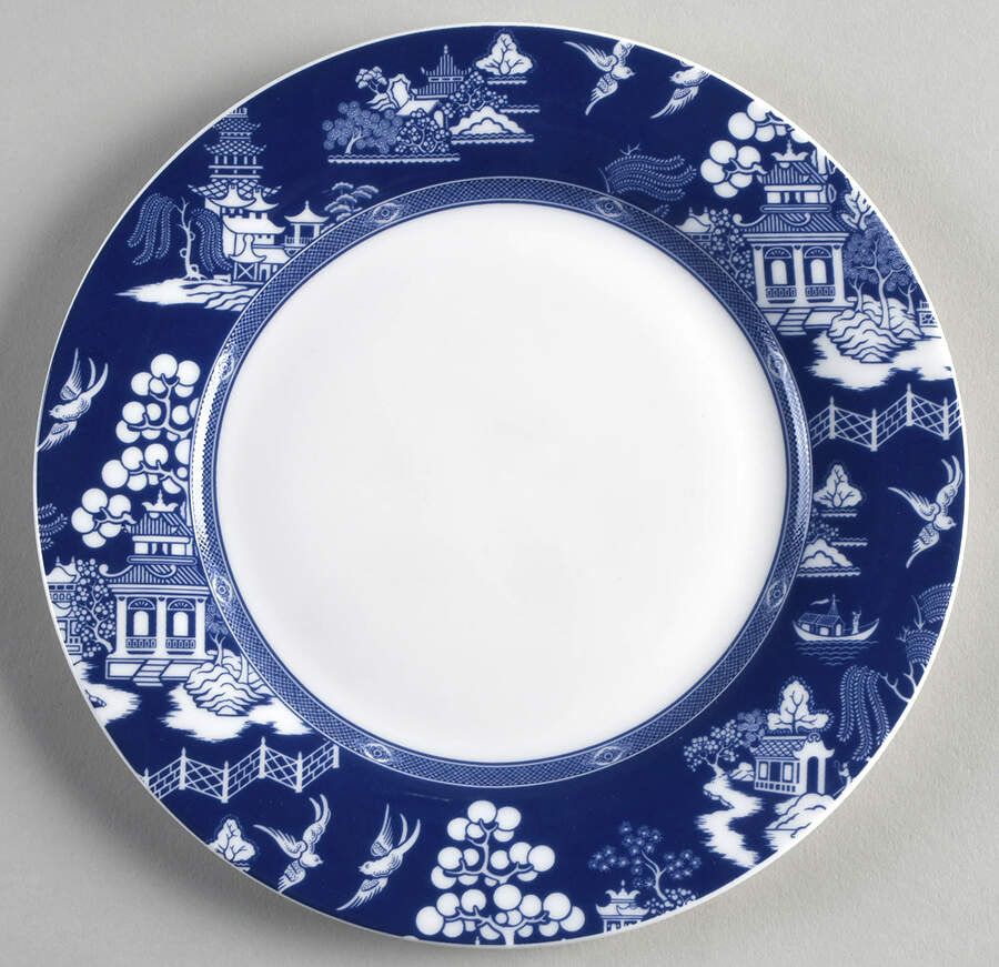 Blue Willow Salad Plate by Grace's Teaware-1