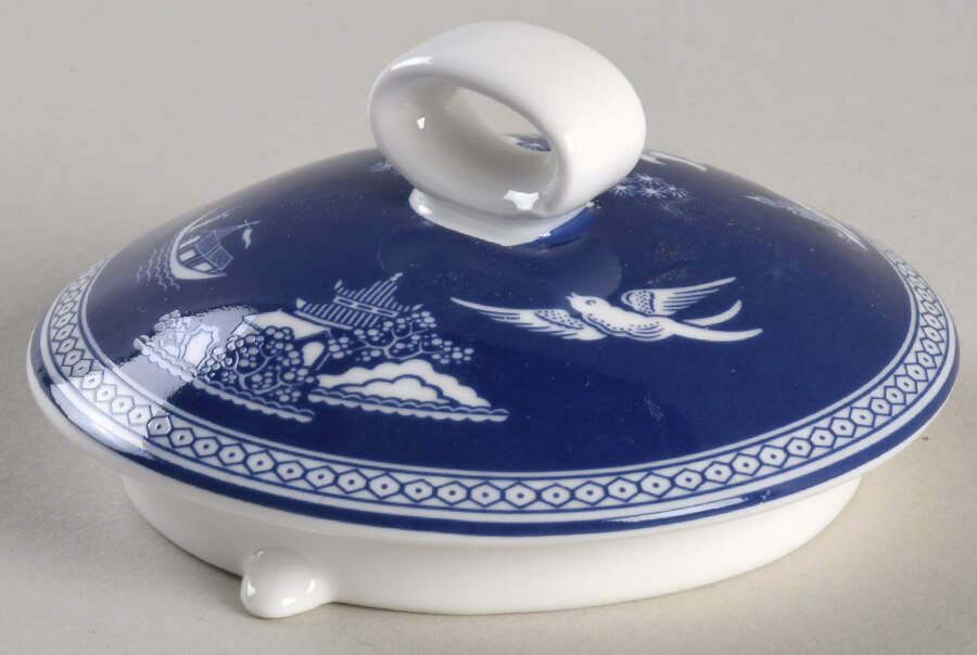 Blue Willow Lid for Teapot by Grace's Teaware-1