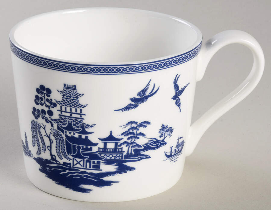 Blue Willow Flat Cup by Grace's Teaware-1