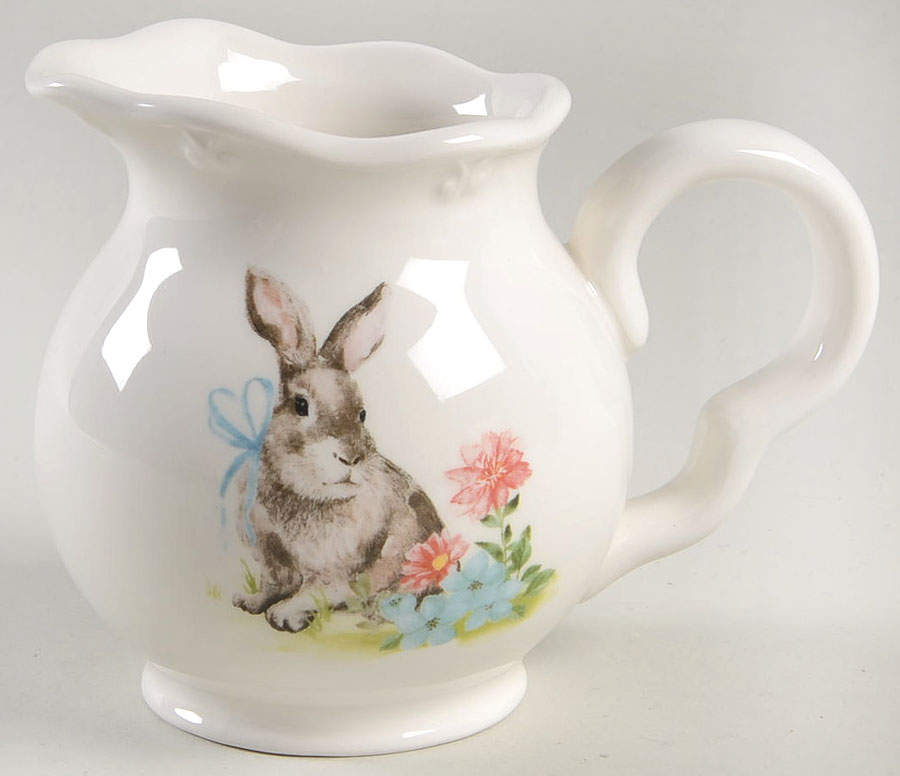 Scallop Bunny Creamer by Grace's Teaware-1