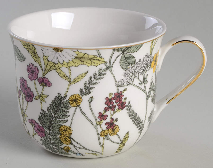 Pink Poppy Meadow Jumbo Cup by Grace's Teaware-1