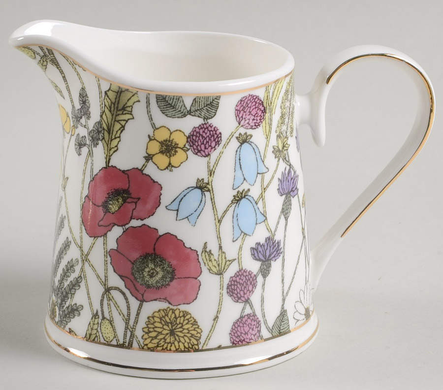 Pink Poppy Meadow Creamer by Grace's Teaware-1
