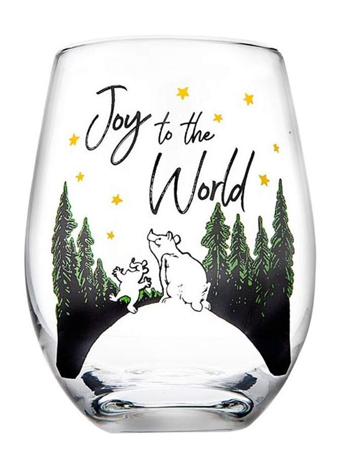 Holiday Sayings Glassware Stemless Wine by Godinger-1