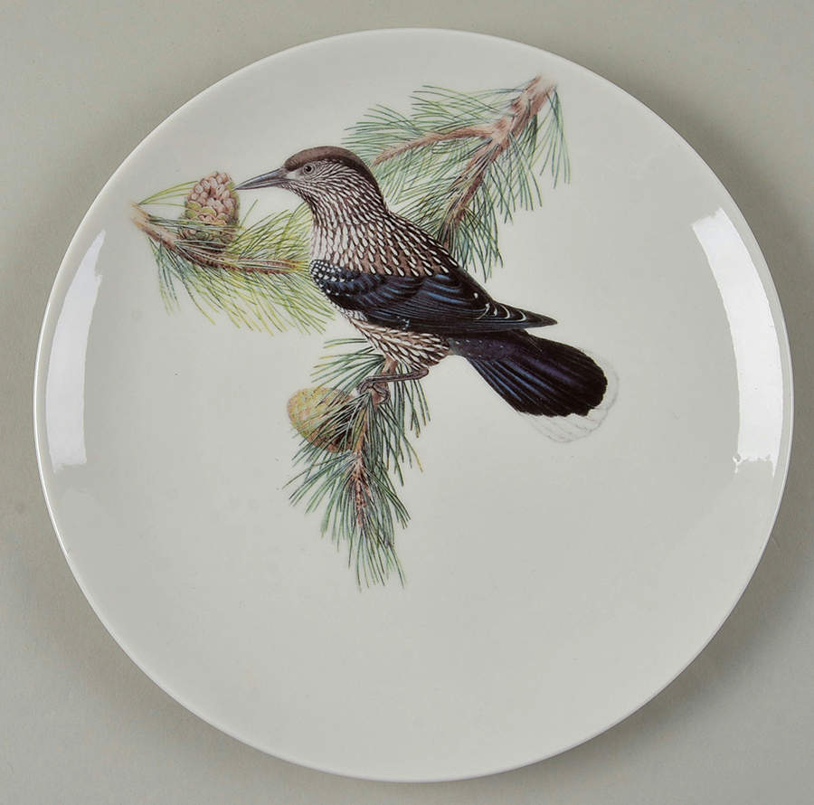Winter Bird Salad Plate by Grace's Teaware-1