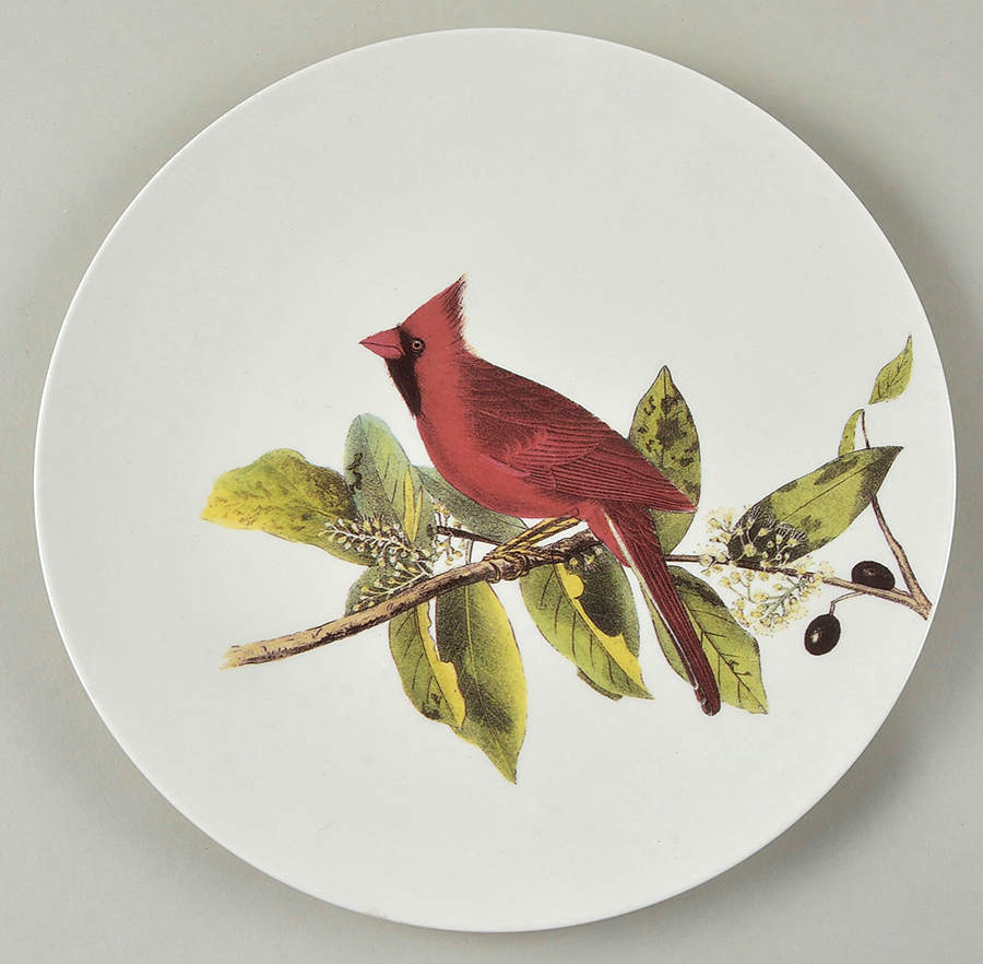 Winter Bird Dinner Plate by Grace's Teaware-1