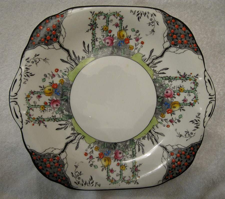 8160 Square Handled Cake Plate by Grosvenor-1