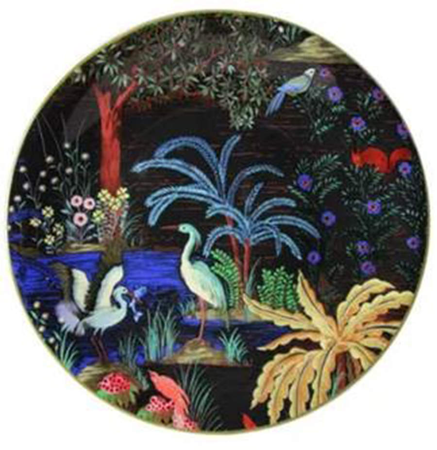 Le Jardin du Palais, The Palace Garden Salad/Dessert Plate by Faiencerie De Gien-1