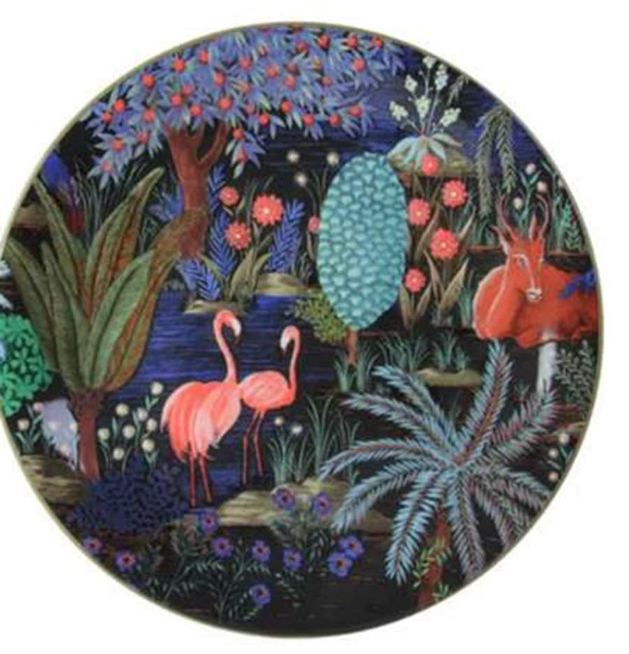 Le Jardin du Palais, The Palace Garden Salad/Dessert Plate by Faiencerie De Gien-1
