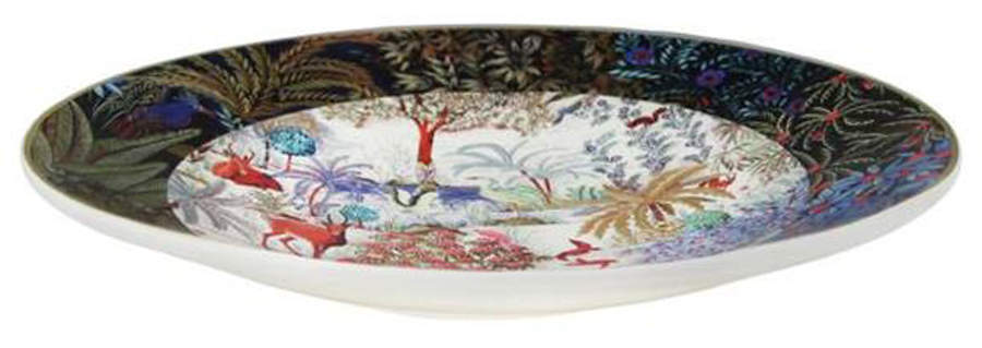 Le Jardin du Palais, The Palace Garden Low Fruit/Pasta Bowl by Faiencerie De Gien-1