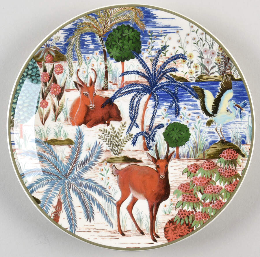 Le Jardin du Palais, The Palace Garden Canape Plate by Faiencerie De Gien-1