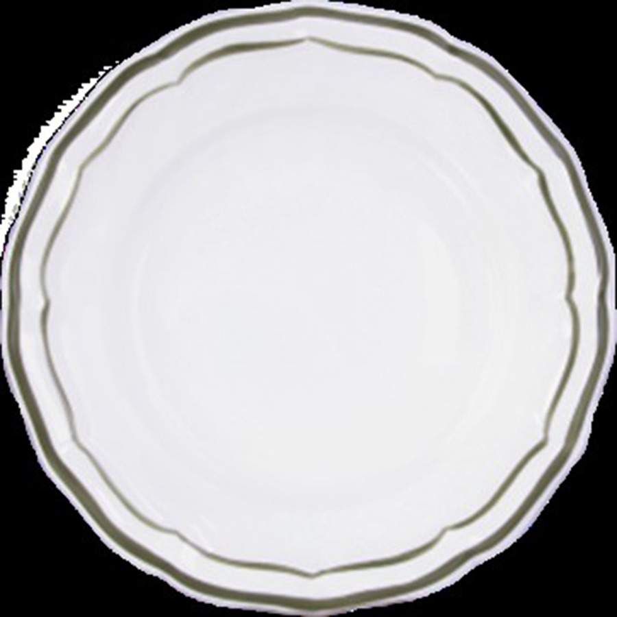 Filet Khaki Dinner Plate by Faiencerie De Gien-1
