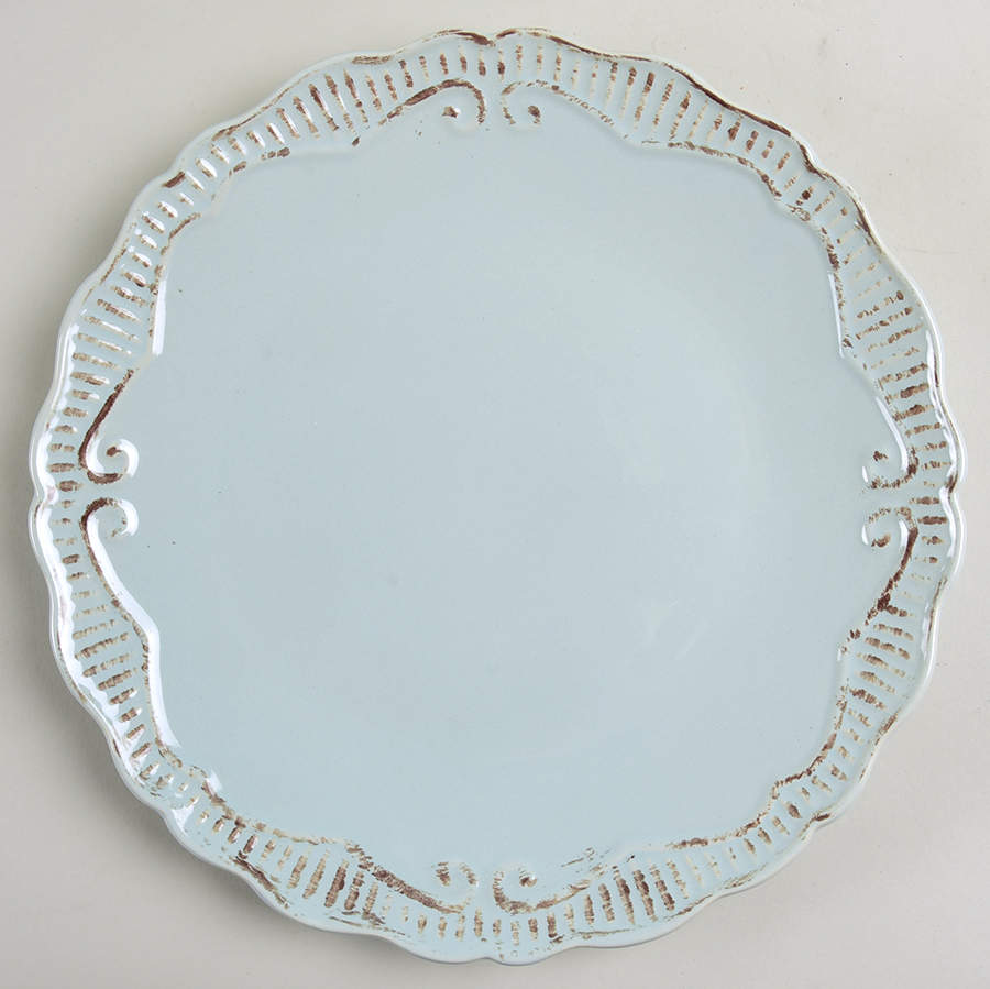 Havenwood Aqua Dinner Plate by Gibson Designs-1
