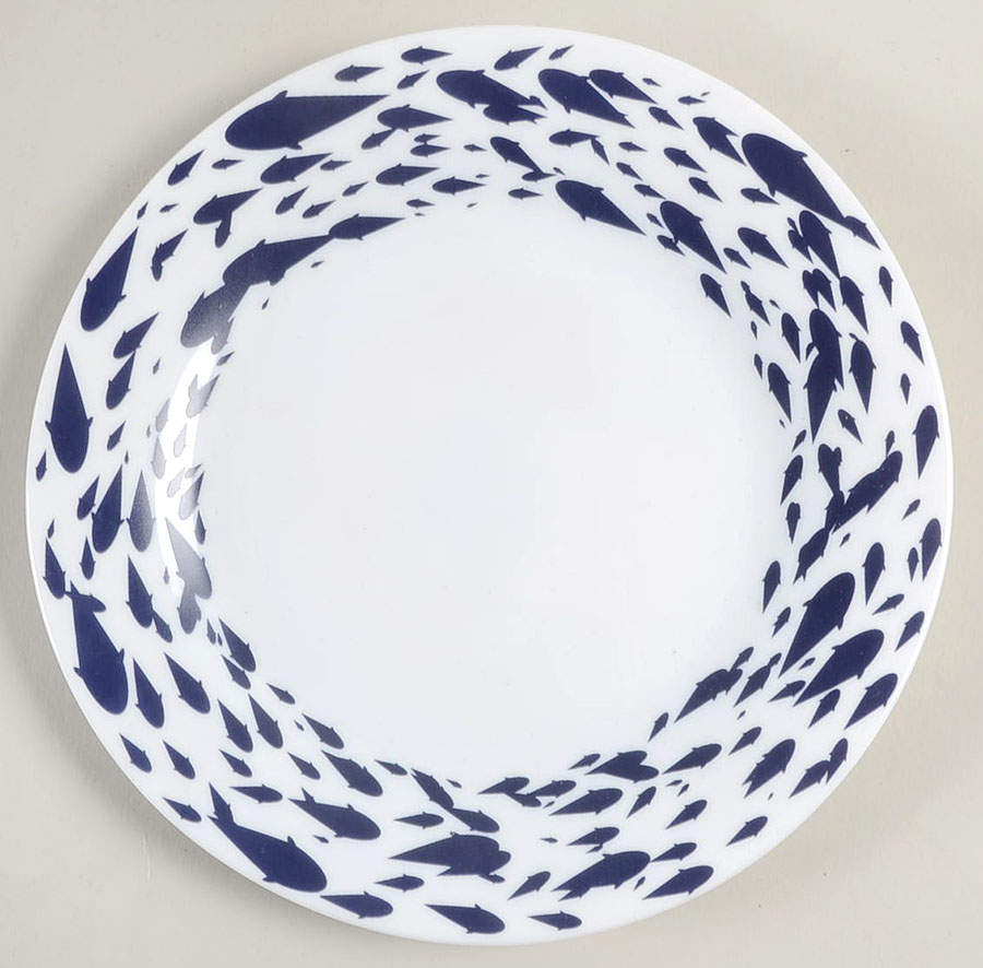 School of Fish Salad Plate by Galleyware Company-1
