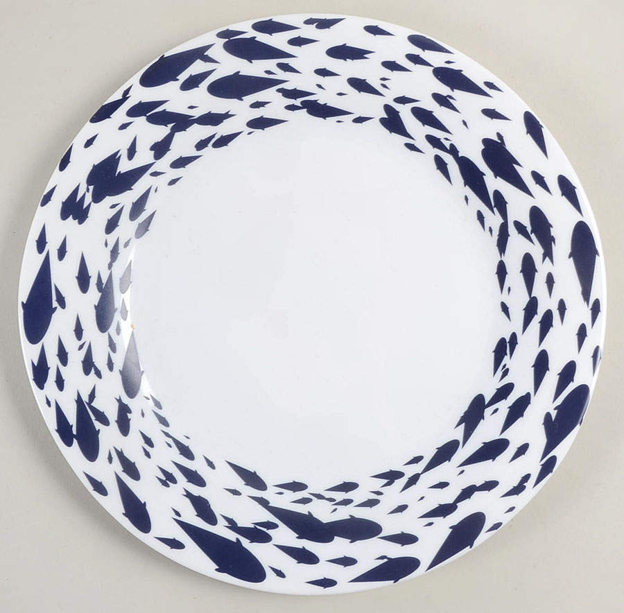 School of Fish Dinner Plate by Galleyware Company-1