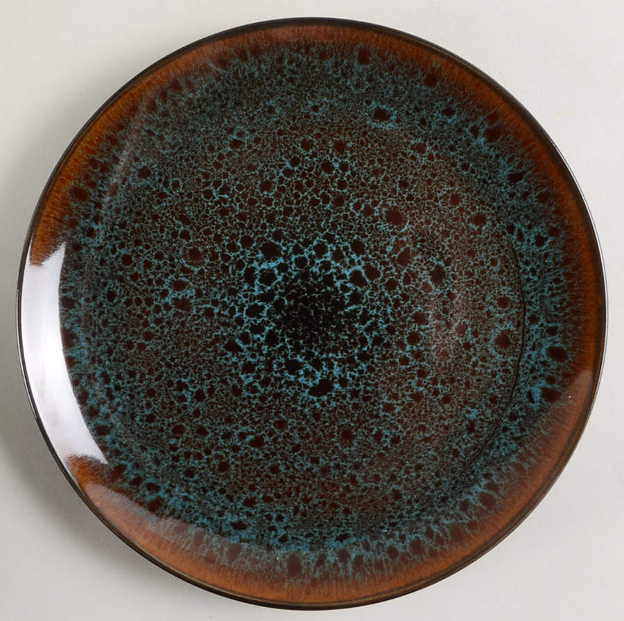 Kyoto Teal Salad/Dessert Plate by Gibson Designs-1