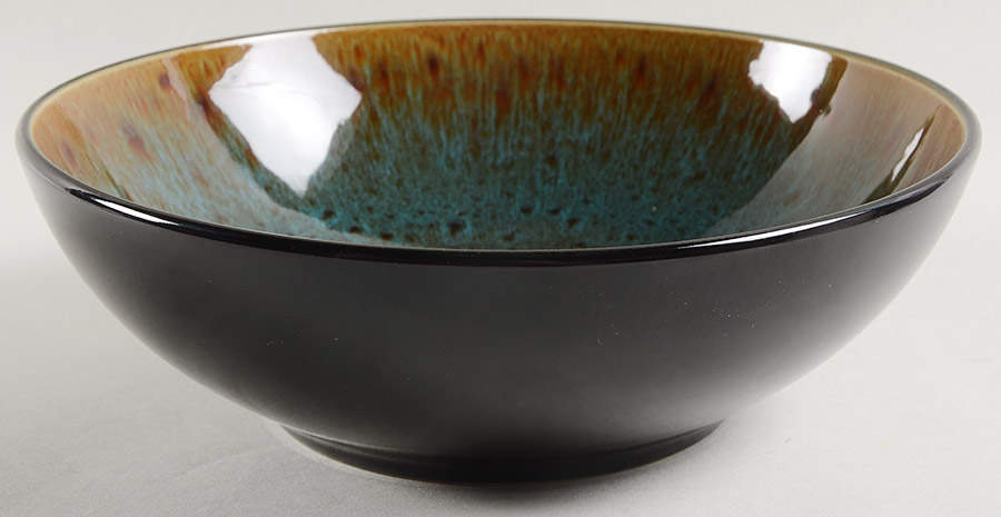 Kyoto Teal Individual Dinner Bowl by Gibson Designs-1