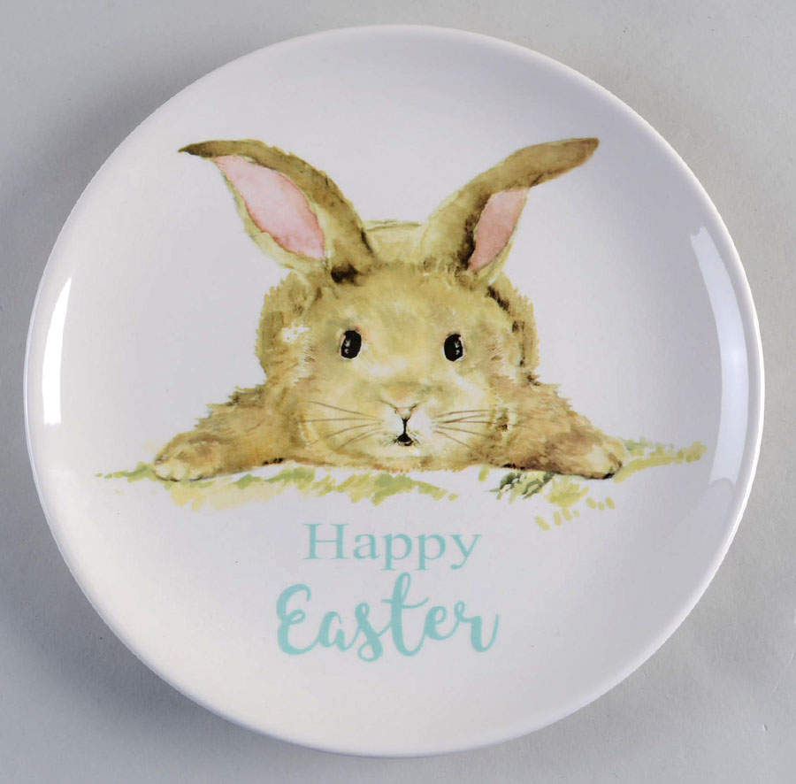 Peek a Boo Bunny Salad Plate by Grace's Teaware-1