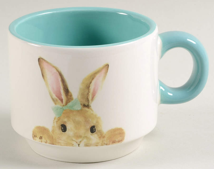 Peek a Boo Bunny Stackable Mug by Grace's Teaware-1