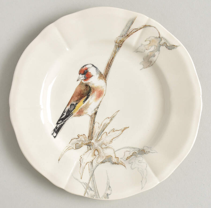 Les Oiseaux de la Foret Canape Plate by Faiencerie De Gien-1