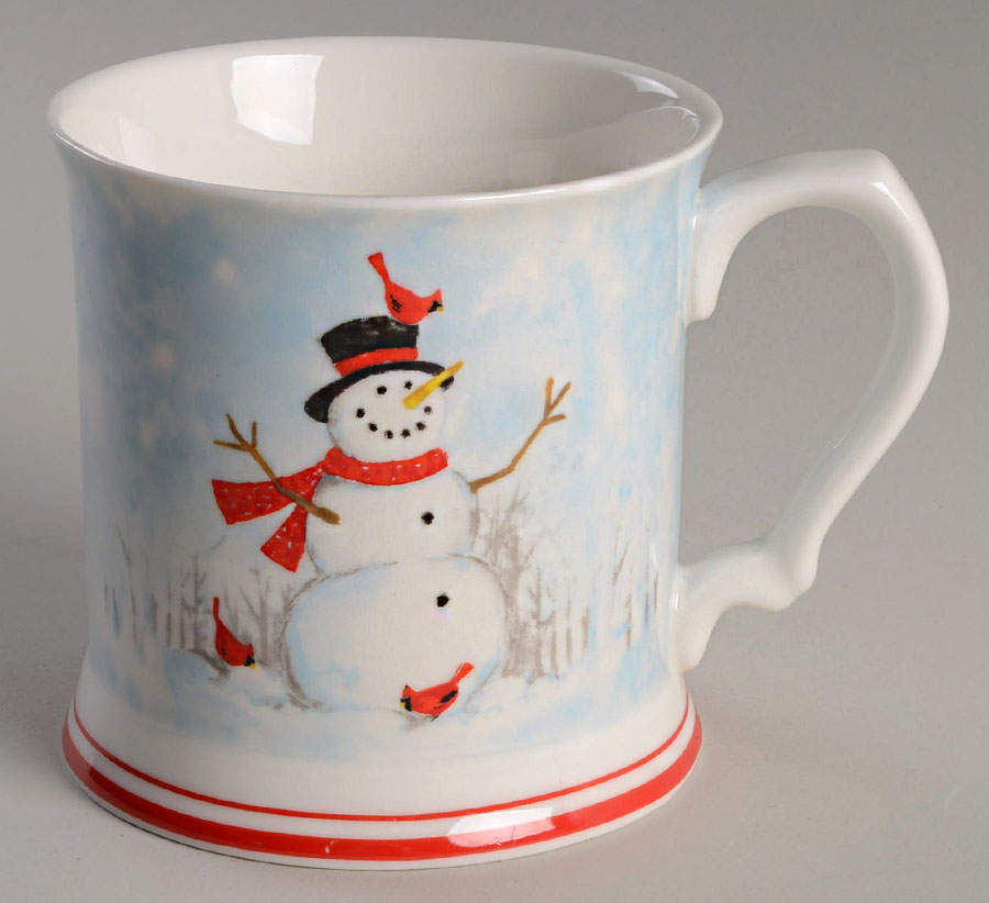 Winter Cheer Snowman Mug by Grace's Teaware-1