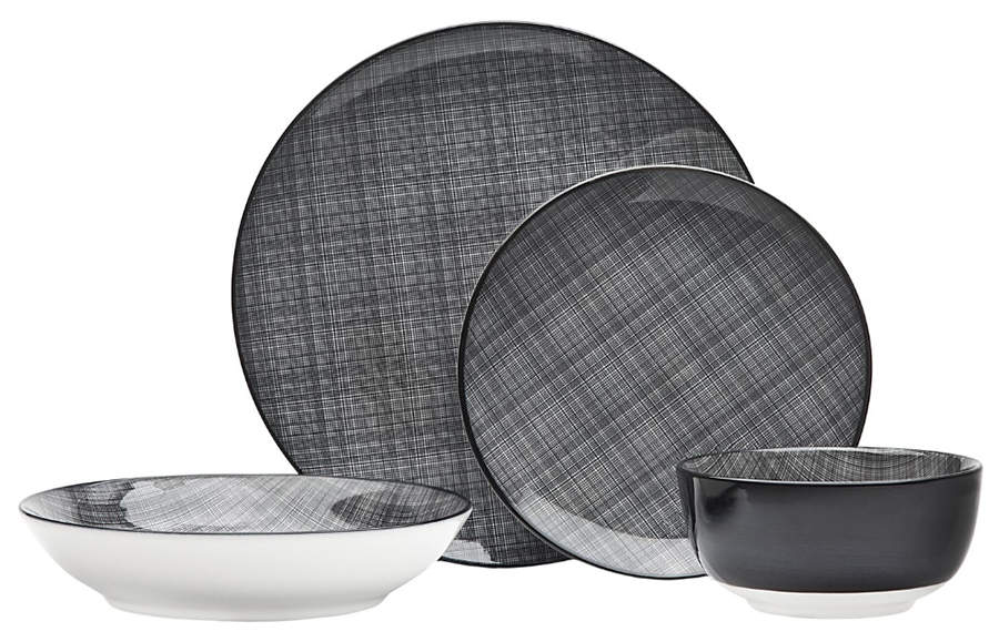 Varick Black Dinner Plate by Godinger-1