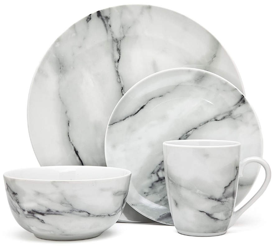 Carrera White Dinner Plate by Godinger-1