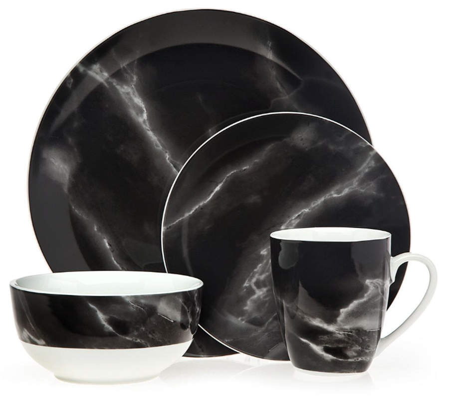 Carrera Black Dinner Plate by Godinger-1