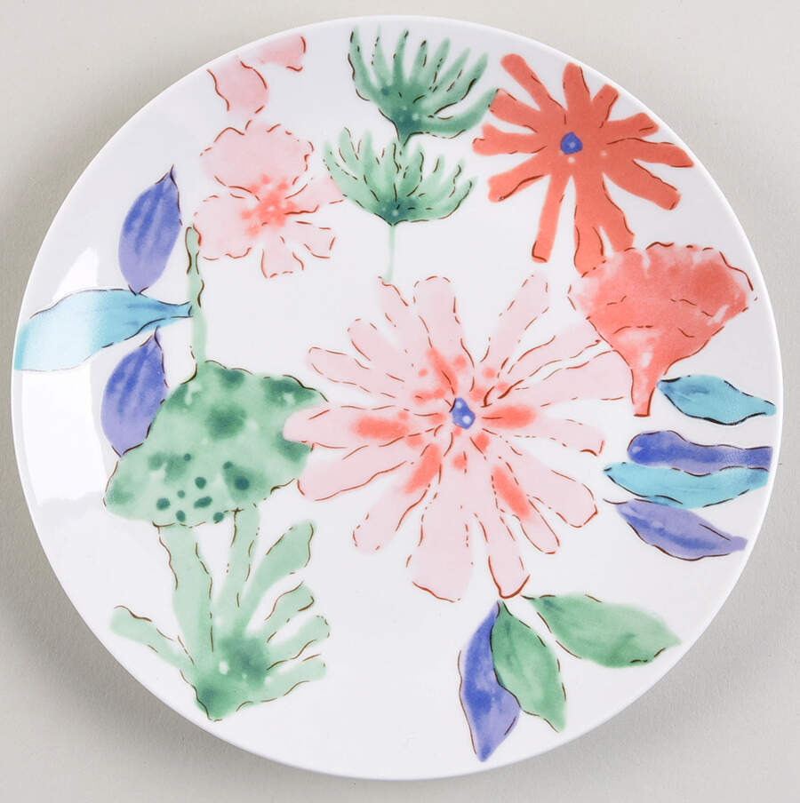 Dazzling Lily Salad/Dessert Plate by Gibson Designs-1