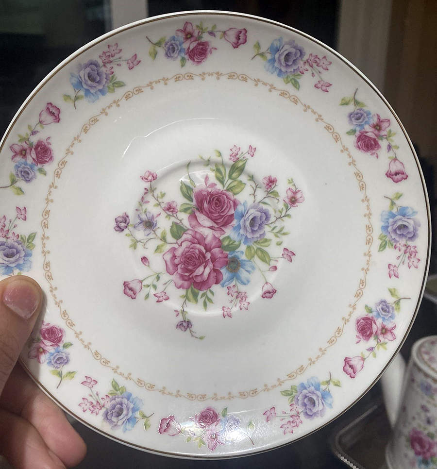 Floral Bouquet Saucer by Grace's Teaware-1