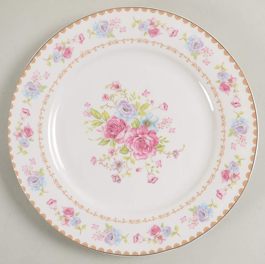 Floral Bouquet Salad Plate by Grace's Teaware-1