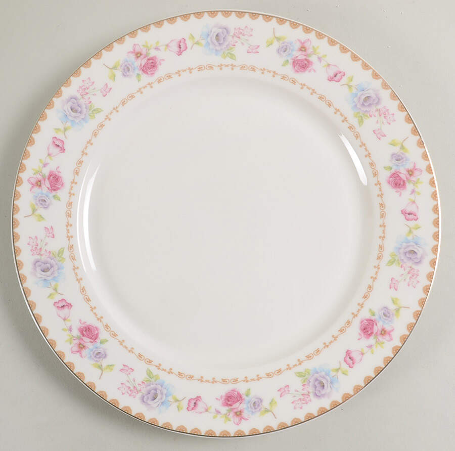 Floral Bouquet Dinner Plate by Grace's Teaware-1