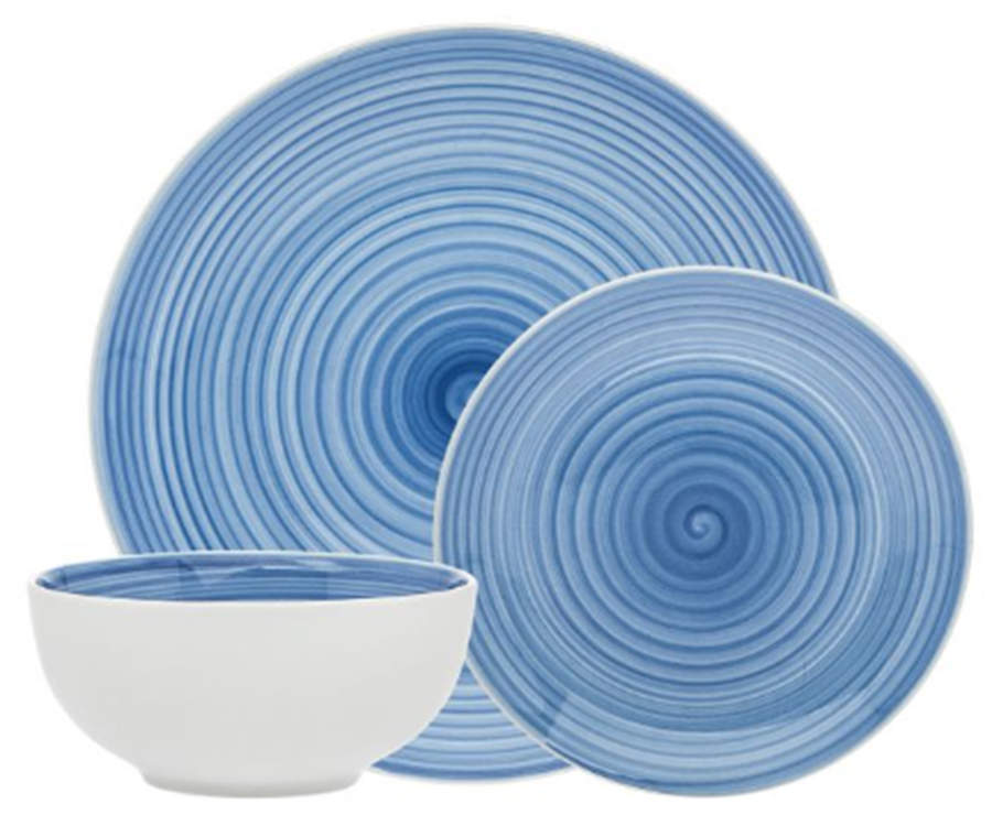 Spiral Blue Dinner Plate by Godinger-1