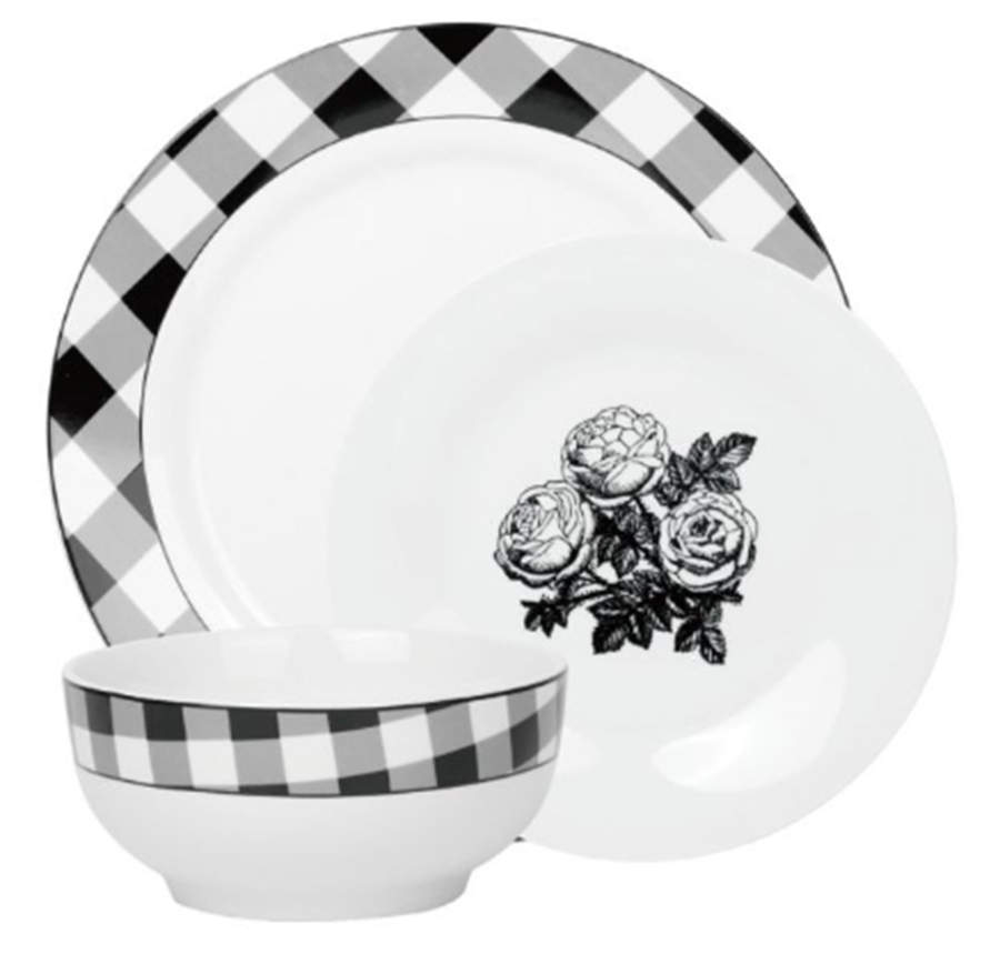 Damier Dinner Plate by Godinger-1