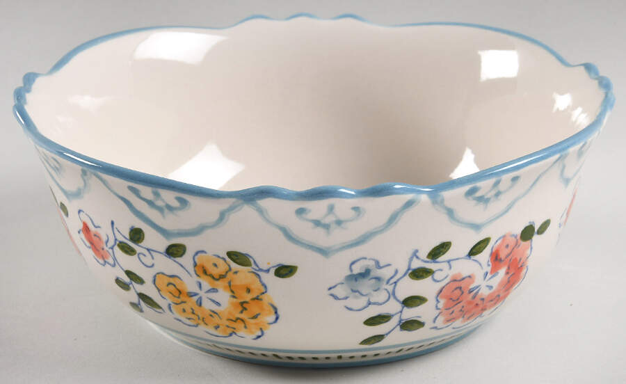 Anaya 8" Round Serving Bowl by Gibson Designs-1