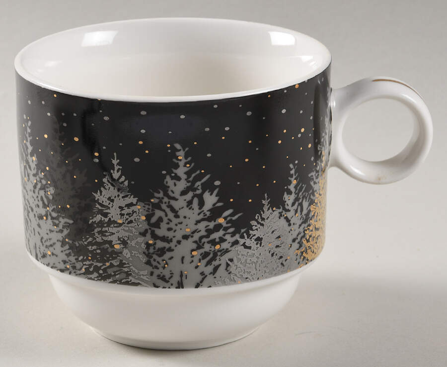Black Grey Tree Stackable Mug by Grace's Teaware-1