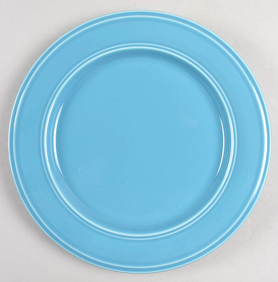 Essex Falls Aqua Dinner Plate by Gibson Designs-1