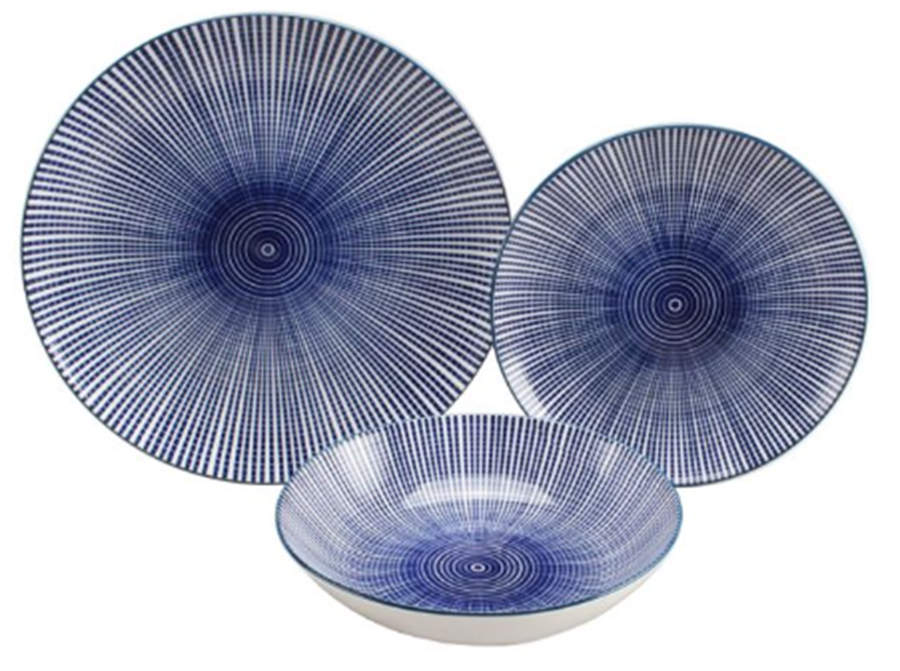 Laura Blue Dinner Plate by Godinger-1